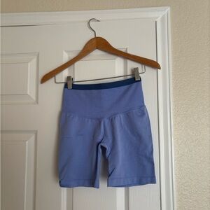 JoyLab Lavender High-Rise Bike Shorts with Dark Waistband